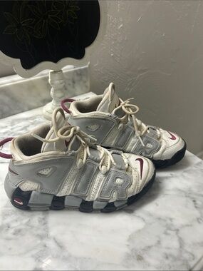 Kids/Adults White and Gray Basketball Athletic Nike Air Sneakers